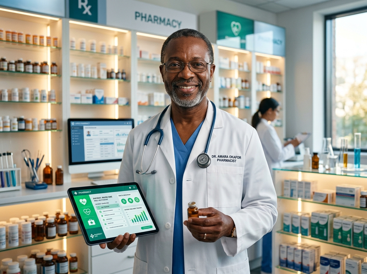 Dr. Amara Okafor, Pharmacien Partenaire